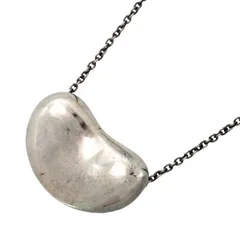 【6jdb0134-k】ティファニー ネックレス ビーン シルバー925【中古】レディース