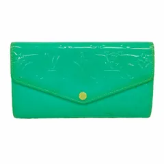 【6dc2744-k】ルイヴィトン 長財布 ヴェルニ ポルトフォイユサラ M93219 テュルコワーズ【中古】レディース