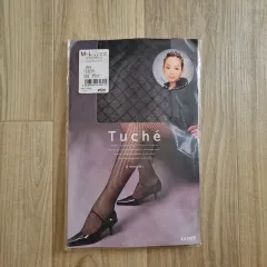 日本輸入 GUNZE Tuche ダイヤパータン メッシュ ファンストッキング