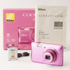 動作美品 Nikon coolpix S3700 WiFi対応 ピンク 7733 - メルカリ