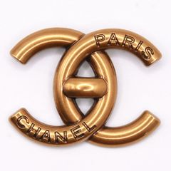 CHANEL シャネル B21K ブローチ アクセサリー ダブルココ CCロゴ