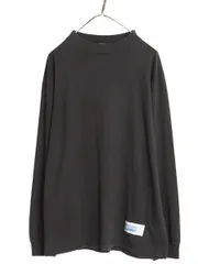 【お得なクーポン配布中!】 90s USA製 ディスカス モックネック 長袖 Tシャツ メンズ XL 古着 オールド ロンT コットン ストレッチ カットソー 無地 大きいサイズ 黒