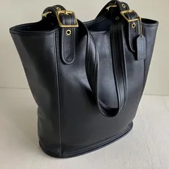 Vintage Coach Legacy Large Shopper Black Leather Shoulder Tote Bag