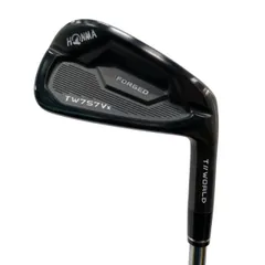 【中古】 本間ゴルフ TOUR WORLD TW757Vx BLACK 6S アイアンセット IR NS PRO MODUS3 TOUR105 (フレックスS) メンズ 男性用 右利き 右用 Bランク ゴルフクラブのサムネイル