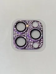 カメラレンズカバー（ラインストーン付き）全面保護　iPhone 15Pro/15ProMax　cam-772【B】