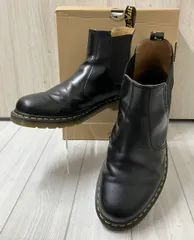 Dr.Marten ドクターマーチン 2976 YS イエロー ステッチ チェルシーブーツ サイドゴアブーツ サイズUK11 30cm ブラック 