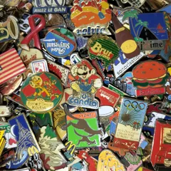 ピンバッジ 200個セット フランス雑貨 まとめ売り ピンズ ヴィンテージ ピンバッチ BB1-200-0418-6