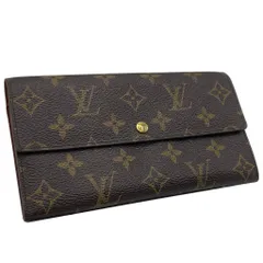 Louis Vuitton ルイヴィトン  ポシェット ポルト・モネ クレディ M61725 長財布 札入れ 小銭入れ モノグラム ブラウン レディース メンズ