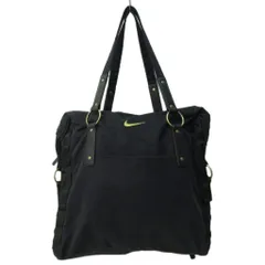 ナイキ NIKE ハンドバック トート スウッシュ 編み込み 切替 黒 ブラック