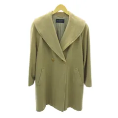 SANYO メルトン コート ダブル ウール ミドル丈 7AR ベージュ 1125