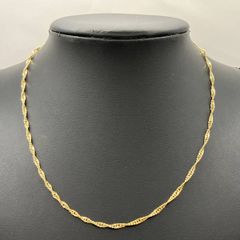 k14コンビシルバースクリューネックレス 60センチ 50.9g - メルカリ