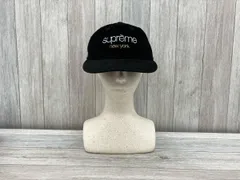 Supreme／シュプリーム／Classic Logo Corduroy 6-Panel Cap／ブラック