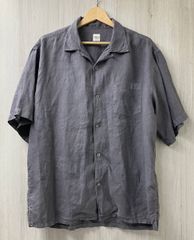 ロンハーマン 半袖リネンシャツ Lサイズ 麻 オープンカラー Ronherman