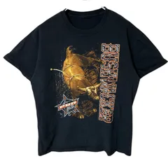 CHM PBR プロブルライダー 牛ロデオプリントTシャツ THE LEGEND 両面プリント ブラック 半袖 メンズ レディース ユニセックス 古着 ストリート カジュアル Y2K