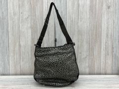 ☆JRA 認定 2WAY リザード ショルダーバッグ ガンメタ系 美品 斜め掛け 