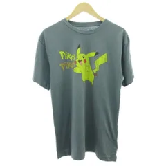 00s pokemon ポケモン アニメ Tシャツ ピカチュウ M 緑系 グリーン系