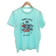 ヴィンテージ VINTAGE 90s Tシャツ 半袖 プリント クルーネック 水色 ライトブルー /AE