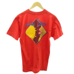 ヴィンテージ VINTAGE AMERICA SUN LOVE 80s ヴィンテージ Tシャツ 半袖 赤 レッド L