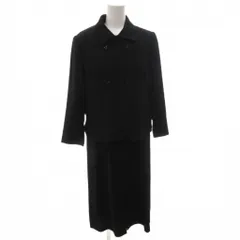 AKI TOKYO セットアップ スーツ フォーマル ジャケット ワンピース ロング 半袖 11 黒 ブラック ダブルブレスト /FF