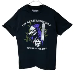 CHM SPENCER’S グラフィックTシャツ メンズ レディース ユニセックス 古着 スカル 死神 プリント ブラック 半袖 コットン Mサイズ ストリート カジュアル