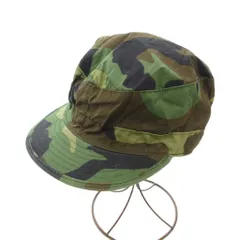 ヴィンテージ VINTAGE ミリタリーキャップ 帽子 7 3/4 ウッドランドカモ US ARMY /YJ