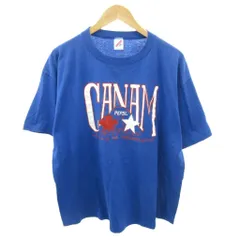 ヴィンテージ VINTAGE ジャージーズ JERZEES 90s CANAM Tシャツ プリント 半袖 XXL 青 ブルー 0109