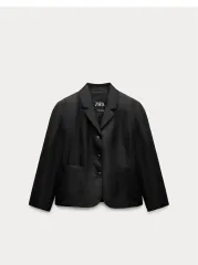 ZARA ザラ ブラック レディース ブレーザー ジャケット