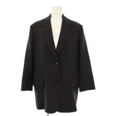 プラダ PRADA 22年製 テーラードジャケット シングル ウール 36 黒 P566MG /KH