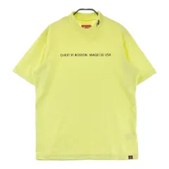 サイズ：5 NEW BALANCE GOLF ニューバランス  モックネック半袖Tシャツ ロゴ柄 イエロー系 [240101621031] ゴルフウェア メンズ ストスト