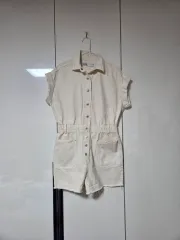 ザラ アイボリー オールインワン 半袖