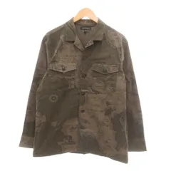 バナナリパブリック BANANA REPUBLIC シャツジャケット 地図柄 M カーキ系 /UO
