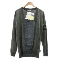 ニコアンド Niko and.. MIFARA コラボ タグ付き カーディガン ニット 長袖 バックロゴ M グレー /MG