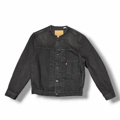 Levi's Premium EDIFICE別注 COLLARLESS Jacket ノーカラーデニムジャケット Gジャン リーバイスプレミアム 003T4-0000 ブラック S （14193M）のサムネイル