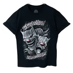 CHM メンズ レディース ユニセックス 古着 ピエロ グラフィック Tシャツ ブラック Mサイズ コットン100% 半袖 プリントT ストリート ダークデザイン