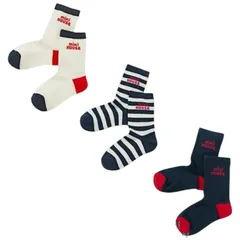  ミキハウス　mikihouse ソックスパック 靴下 3足セット クルー丈 男の子 女の子 ベビー キッズ  4549473938169【WJ209】