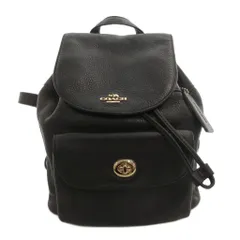 コーチ COACH リュックサック デイパック ターンロック レザー 黒 ブラック F37621 /FF