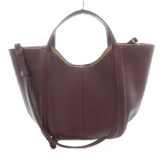 ザラ ZARA 美品 ステッチミニシティバッグ ショルダーバッグ 2WAY パープル /MG