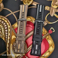 HUAWEI Watch GT6Pro 用交換バンド ワンタッチ式 隙間なし 新品 互換バンド ブラウン、ブラック