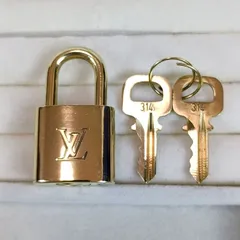 LOUIS VUITTON ルイヴィトン パドロック 南京錠 カデナ 鍵 ゴールド No.314 鑑定済 正規品 キーホルダー アクセサリー 26418-2