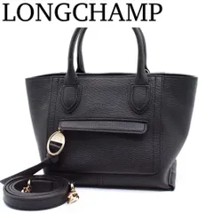 【未使用級】LONGCHAMP メールボックス ハンドバッグ 2way ブラック