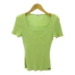 フォクシー ブティック FOXEY BOUTIQUE カットソー 半袖 40 黄緑 ライトグリーン 0915 ■YHS4のサムネイル