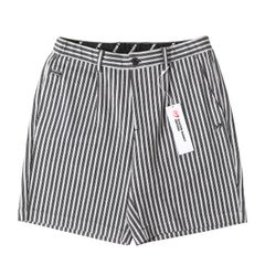 Supreme ストライプ ショートパンツ ブラック 30インチ - メルカリ