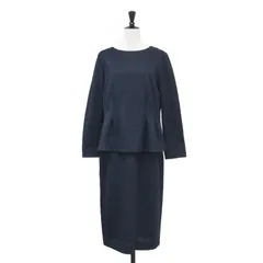 theory luxe セオリーリュクス ネイビー 紺 サイズ:42(XL) | 20春夏 3way セットアップ / Tweed Jersey Marty B&Mox ドレス  Aライン ノースリーブ ペプラム ツイード【レディース】【中古】のサムネイル