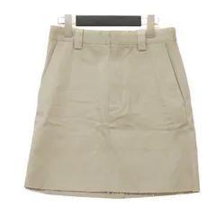 【美品】Plage プラージュ スカート ベージュ サイズ:36(S) | 24秋冬 コットン チノ ミニ スカート / 台形 カットオフ | ボトムス【レディース】【中古】のサムネイル