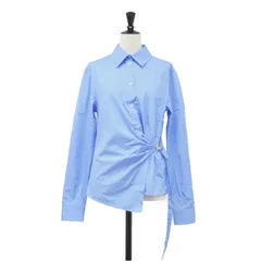 【美品】MSGM エムエスジーエム シャツ ブルー サイズ:40(L) | ポプリン アシンメトリー シャツ / ブラウス 長袖 レギュラーカラー The M wave コットン | トップス【レディース】【中古】のサムネイル