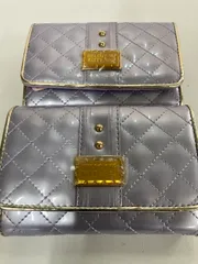 S15 ハローキティ 折り畳み財布 ラベンダー 2個セット オソロ お友達 未使用長期保管品 現状品