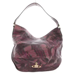 ヴィヴィアンウエストウッド Vivienne Westwood ACCESSORIES セミショルダーバッグ トート 手提げ オーブ 総柄 レザー 紫 パープル /FF