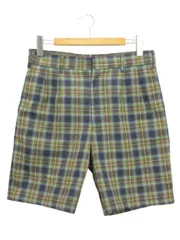 ジュンヤワタナベマン JUNYA WATANABE MAN コムデギャルソン チェック ショートパンツ S グリーン系 ハーフ ショーツ ボトムスのサムネイル