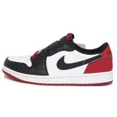 未使用 NIKE ナイキ 27.5cm AIR JORDAN 1 RETRO LOW OG CZ0790-106 エアジョーダン1 ロー つま黒 WHITE/BLACK-VARSITY RED  35005473