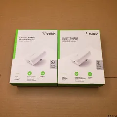【新品未開封】2セット Belkin 充電器 USB-C 30W PD3.0急速充電 PPS対応 折りたたみ式プラグ